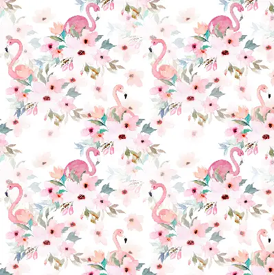 Estores de rolo interiores para janela Flamingos entre as flores