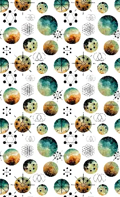 Estores de rolo interiores para janela Círculos coloridos