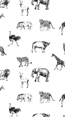 Estores de rolo para janela Animais