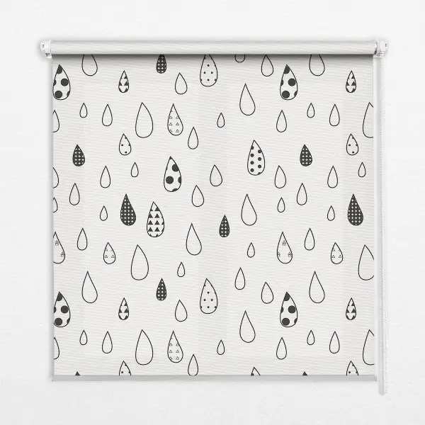 Estores de rolo interiores para janela Gotas