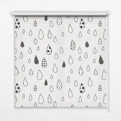 Estores de rolo interiores para janela Gotas