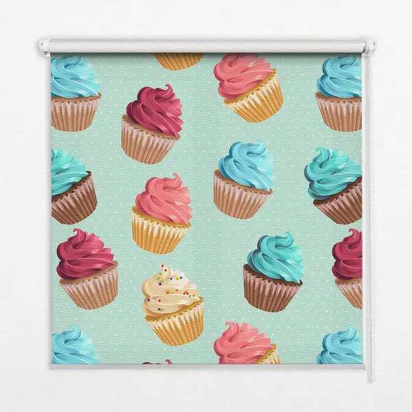 Estores de rolo interiores Cupcakes