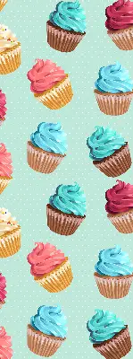 Estores de rolo interiores Cupcakes