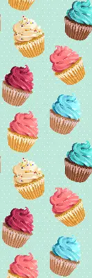 Estores de rolo interiores Cupcakes