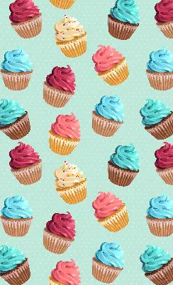 Estores de rolo interiores Cupcakes