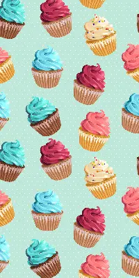 Estores de rolo interiores Cupcakes