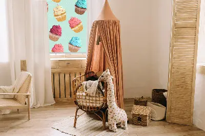 Estores de rolo interiores Cupcakes