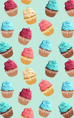 Estores de rolo interiores Cupcakes