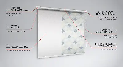 Estores de rolo para porta de varanda Estrelas coloridas