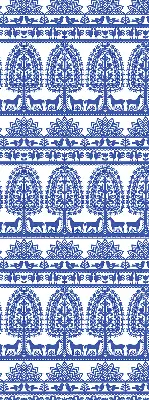 Estores de rolo para porta de varanda Padrão azul