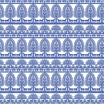 Estores de rolo para porta de varanda Padrão azul