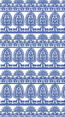 Estores de rolo para porta de varanda Padrão azul