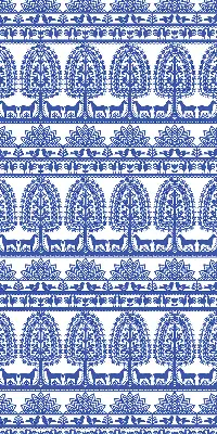 Estores de rolo para porta de varanda Padrão azul