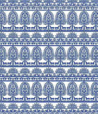 Estores de rolo para porta de varanda Padrão azul