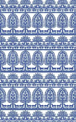 Estores de rolo para porta de varanda Padrão azul