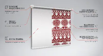 Estores de rolo interiores para janela Padrão marrom