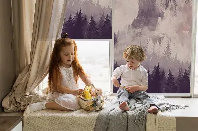 Estores de rolo para porta de varanda Montanhas Pintadas