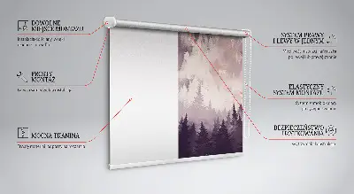 Estores de rolo para porta de varanda Montanhas Pintadas