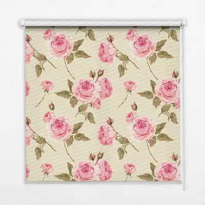 Estores de rolo interiores para janela Rosas