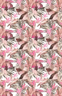 Estores de rolo interiores para janela Flores cor-de-rosa
