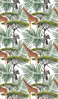 Estores de rolo interiores para janela Animais e árvores