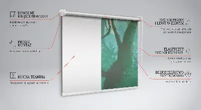 Estores de rolo para porta de varanda Árvores