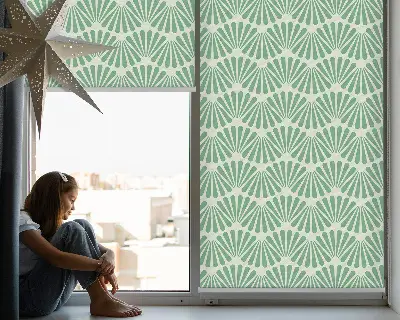 Estores de rolo interiores para janela Slalom verde