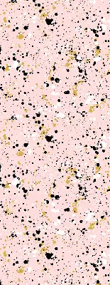 Estores de rolo para porta de varanda Manchas de tinta sobre um fundo rosa