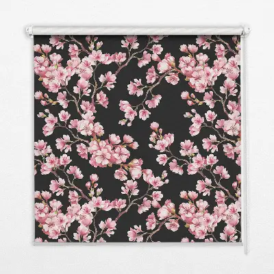 Estores de rolo para porta de varanda Flores da árvore
