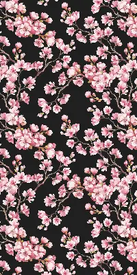 Estores de rolo para porta de varanda Flores da árvore