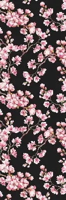 Estores de rolo para porta de varanda Flores da árvore