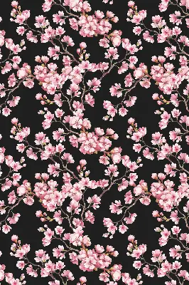Estores de rolo para porta de varanda Flores da árvore