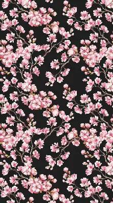 Estores de rolo para porta de varanda Flores da árvore