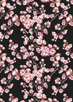Estores de rolo para porta de varanda Flores da árvore