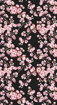 Estores de rolo para porta de varanda Flores da árvore