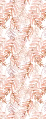 Estores de rolo para janela Folhas rosadas