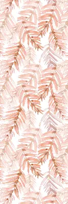 Estores de rolo para janela Folhas rosadas
