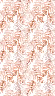 Estores de rolo para janela Folhas rosadas