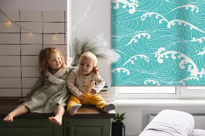 Estores de rolo para janela Ondas
