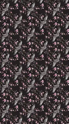 Estores de rolo interiores Garças e flores