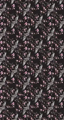 Estores de rolo interiores Garças e flores