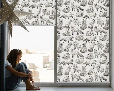 Estores de rolo interiores raposas cinzentas