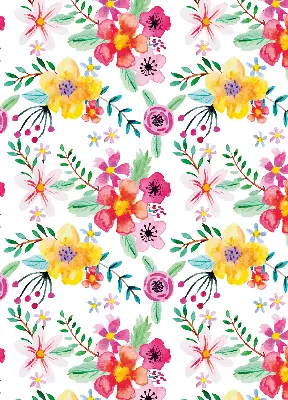 Estores de rolo em tecido flores pintadas