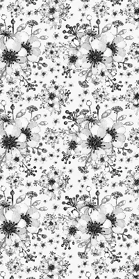 Estores de rolo interiores para janela Flor desenhada