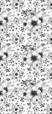 Estores de rolo interiores para janela Flor desenhada