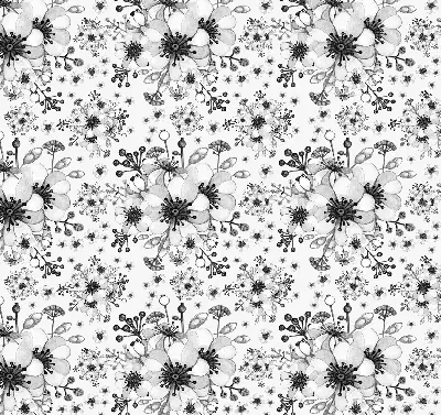 Estores de rolo interiores para janela Flor desenhada