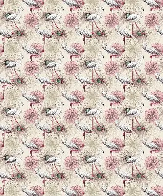 Estores de rolo para janela flamingos brancos