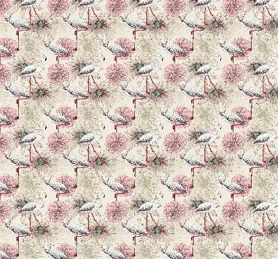 Estores de rolo para janela flamingos brancos