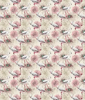 Estores de rolo para janela flamingos brancos