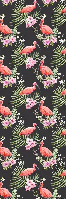 Estores de rolo em tecido Flamingos em plantas